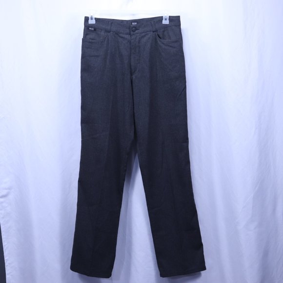 Hugo Boss Stretch Phoenix ( 19427) Grey Virgin Wool Blend 5 Pocket Pants 33x34 - Picture 11 of 16
